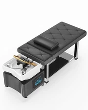 Pro Head Spa Massage Shampoo Bed Water Circulation,LED Light Therapy BeautySalon