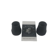 Standard Cane Tips in 3/4 inch Black - Pair