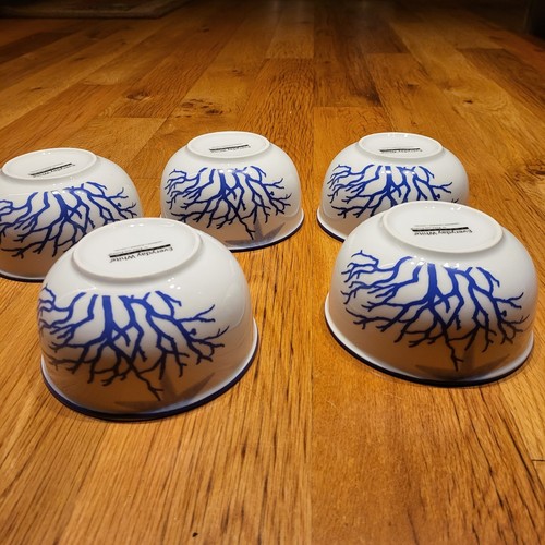1 FITZ & FLOYD Everyday White COASTAL Blue Starfish Coral Shell Bowl 5 AVAILABLE - Picture 6 of 7