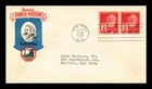 DR JIM STAMPS US COVER SAMUEL F B MORSE FAMOUS AMERICANS FDC TORKEL GUNDEL
