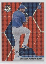 2021 Panini Mosaic Rookie Red Mosaic Prizm David Peterson #256 09x3