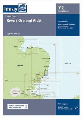 CHART Y2 RIVERS ORE & ALDE by Imray Map Self Help Business