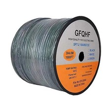 UL Listed SPT-1/2 Zip Cord Wire 18/2 Extension Electrical Cable spt-2 green