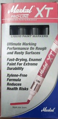 Markal 097253 PRO-LINE XT Marker, Black (Pack of 12)