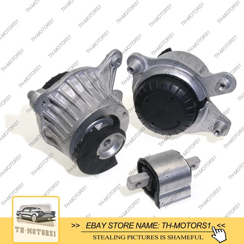 3pcs L&R Engine+Transmission Mount For Benz E200 E300 W205 W213 C180 C200 C300 - Picture 2 of 6