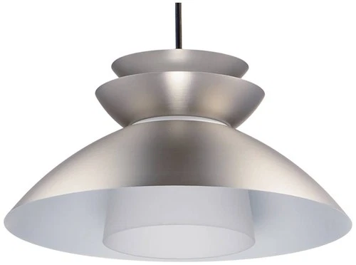 Maxim Nordic 14.25" Wide Brushed Platinum Modern Saucer Pendant Light - Picture 2 of 4