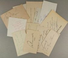 SKARBNICA = 12 autografów międzynarodowej sławy ok. 1910-1960 (132949)