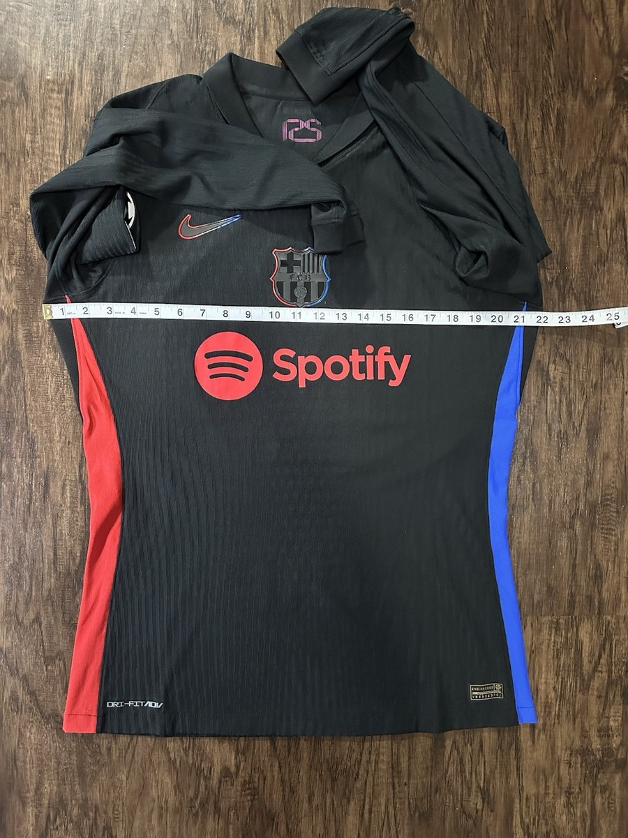NWT Lamine Yamal Barcelona 2024/25 Away Match Long Sleeve Jersey L