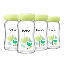 Glass Breast Milk Storage Bottles - 100 Leak-Proof, BPA-Free Breastmilk Stor...