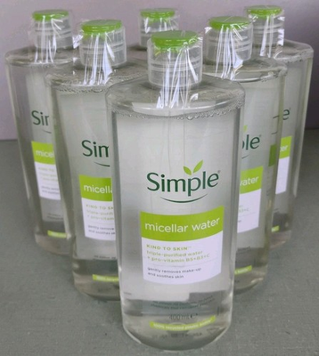 #ad Simple Micellar Cleansing Water 6 Pack 400ml 13.5oz Exp 01 2028 $42.97