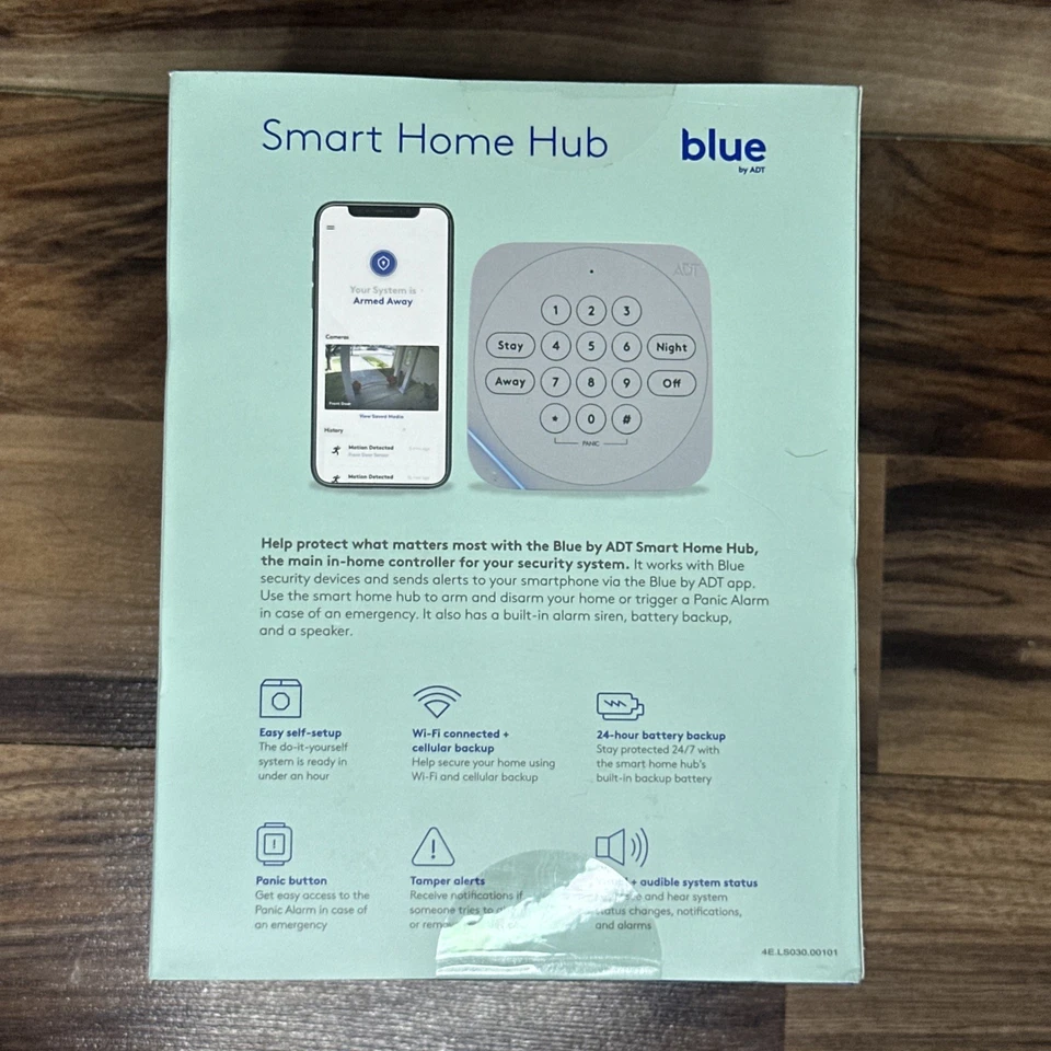 BRAND NEW Sealed Blue by ADT Smart Home Hub S40LR0-01 (Graphite/Grey) – Unopened - Image 3 of 4