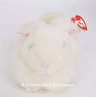Vintage TY Beanie Baby NIBBLES White Easter Bunny Rabbit Plush with Tags 1993
