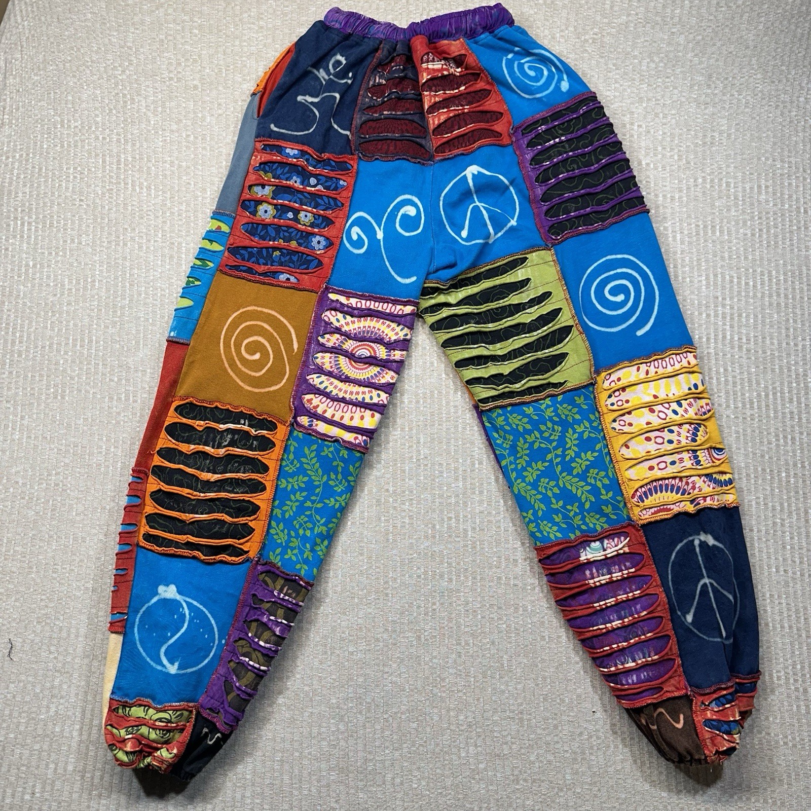 Shop Therapy Patchwork Cargo Pants Medium Unisex … - image 2