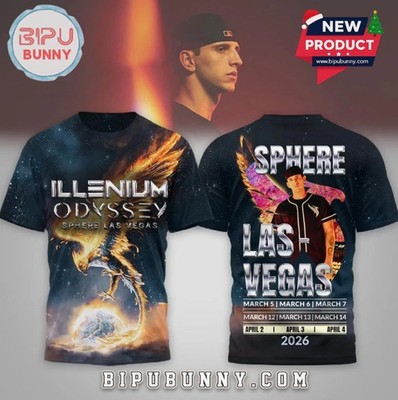 Illenium Odyssey Sphere Las Vegas 2026 3D T-Shirt