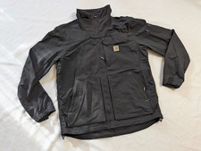 Carhartt Super Dux Jacket Mens M Black Relaxed Fit Softshell Pockets 0J5432