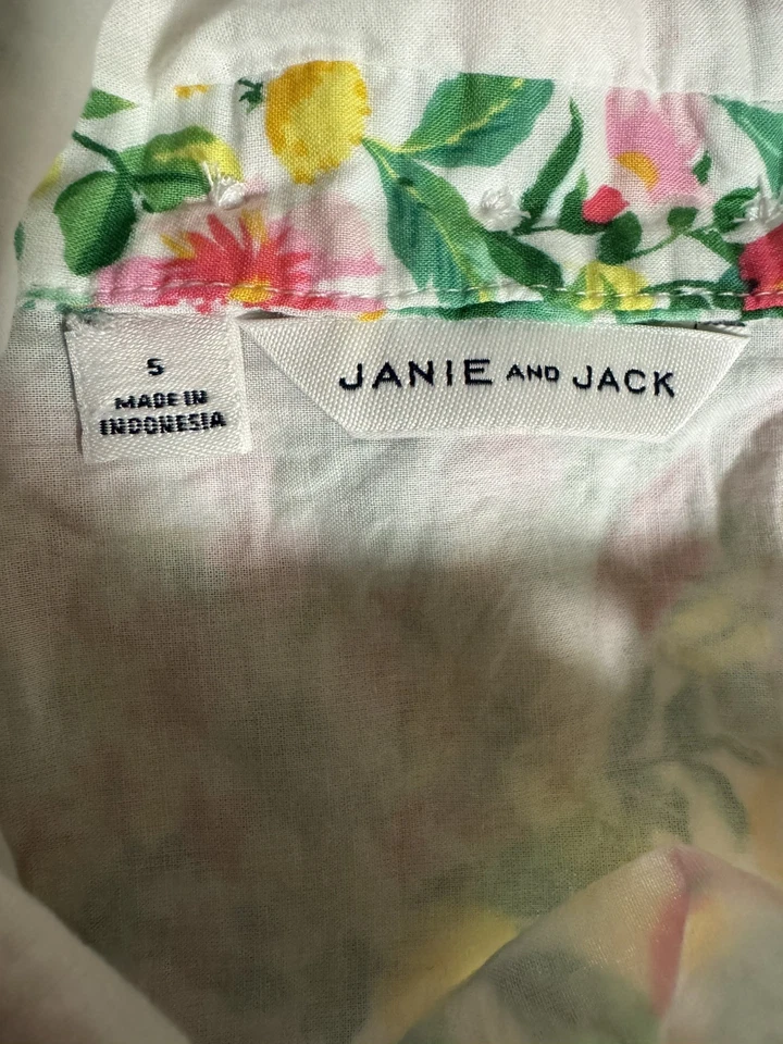 Janie and Jack 5 Multicolor Floral Ruffle Lined Sundress 2022 EUC - Image 4 of 4