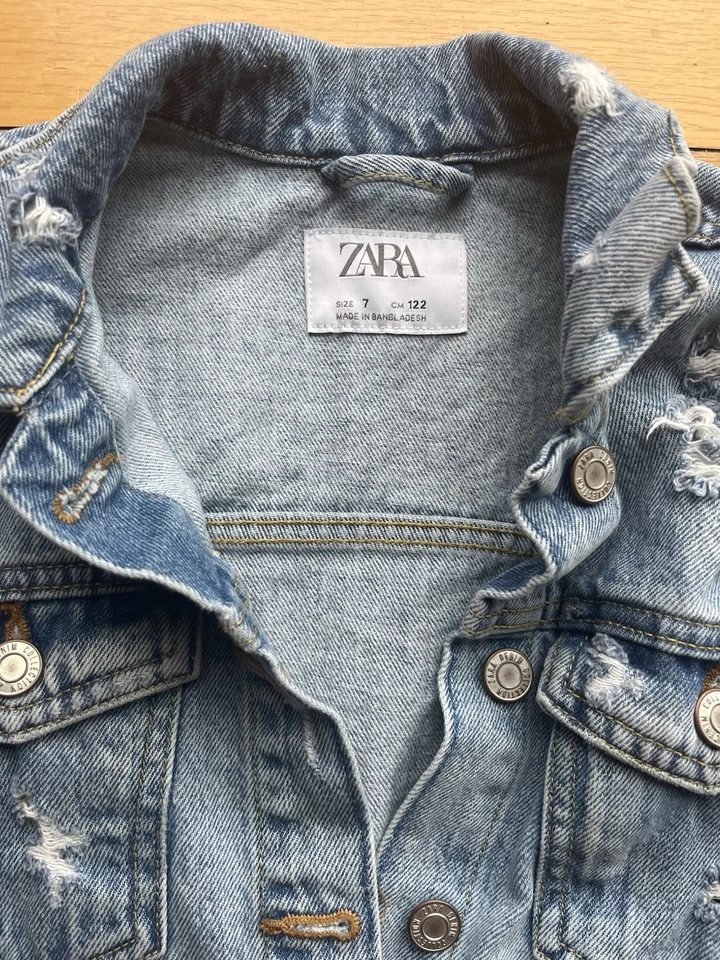 Zara Jeans Chaqueta Oversize Niñas 7 Años Foto 2 de 3