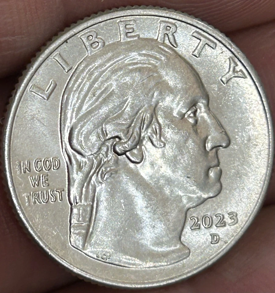 Error 2023 D edith kanakaole quarter RARE Chin Holes,Nose-line Ink Runoff 25c, - Image 2 of 4
