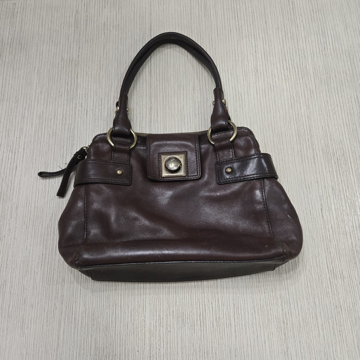 Vintage Banana Republic Brown Leather Medium Tote Shoulder Bag | eBay