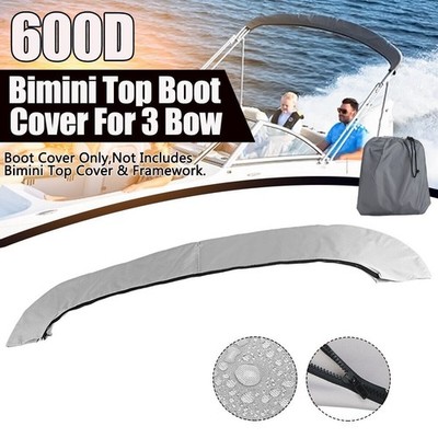 600D Grau Schutzhülle Aufbewahrungstasche für Bimini Top 3 Bow Bögen Sonnensegel
