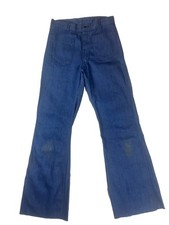 Vintage Men s 29X34 US Navy 80 s Blue Denim Bell Bottom Flared Jeans