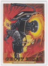 2024 SkyBox Marvel Masterpieces ’92 Platinum Clear Cut Parallel GHOST RIDER #37