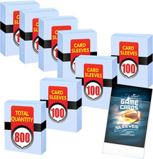 Premium 800 Clear Card Sleeves for Trading, Gaming Sports Cards