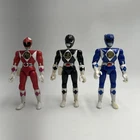 Vintage 1993 Bandai Mighty Morphin Power Rangers 8” Action Figure Lot of 3
