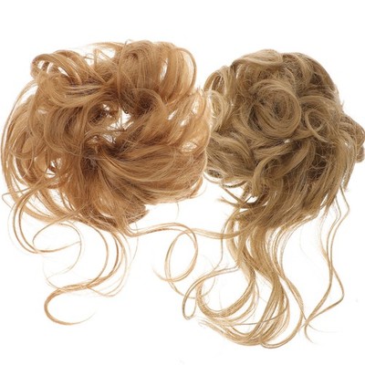 2pcs Messy Bun Hairpiece Curly Bun Hair Pieces Updo Hair Bun Extensions Hair Tie