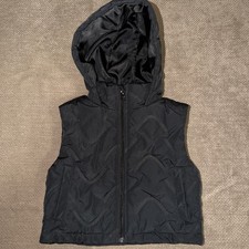 Old Navy Girls Size 8 Black Hooded Vest