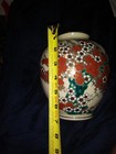 VTG Kutani Ware Shiramine Vase Large Red Orange Flowers Gold Trim OLD Mark — photo 9