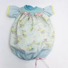 Cabbage Patch Preemie Baby Sleep Gown Sack Pastel Bunnies 1990 Hasbro Vintage