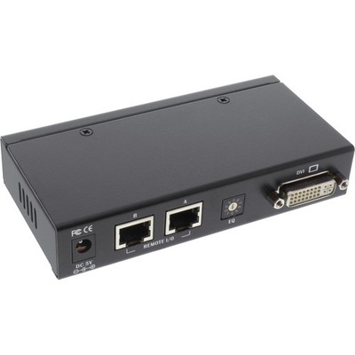 InLine DVI KVM Extender via LAN RJ45 Audio Local Console USB FullHD 61640