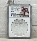2022 American Silver Eagle U.S. State Series, KENTUCKY, NGC MS70