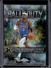 2025-26 Topps Chrome Shai Gilgeous-Alexander Ball of Duty Refractor #BD-6