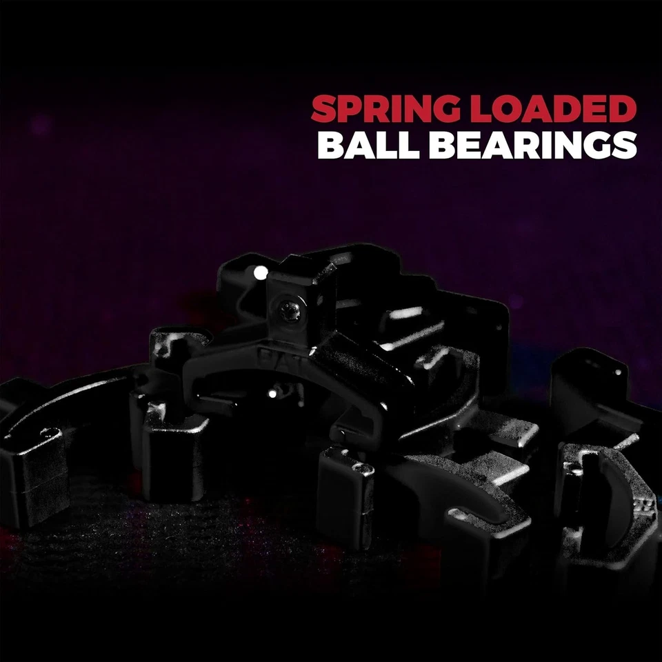 Black Spring-Loaded Ball Bearing Socket Clips - 24-Pack (1/4-Inch) - Compatible - Image 2 of 4