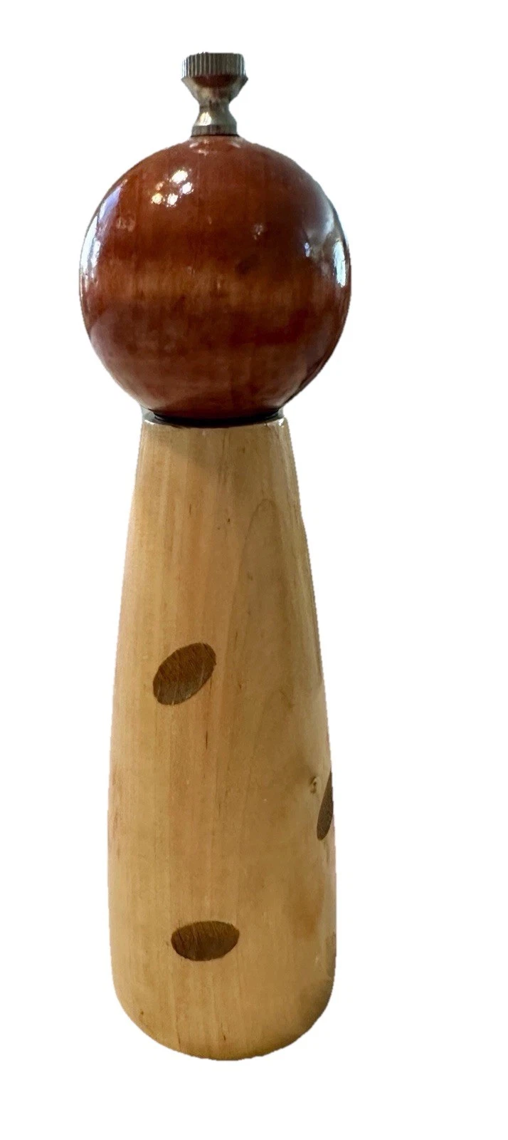 Pepper Grinder By Raw Design Inc. New “Natural Ellipse 1”, 8.5” Tall & Signed