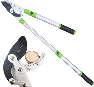 Heavy Duty Anvil & Bypass Lopper with Telescopic Handle 26-41 inch, Aluminum 