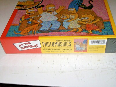 The Simpsons Photomosaics 1000 piece puzzle Family on Couch New