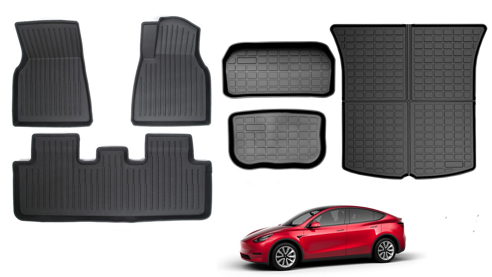 Heavy DutyRear Front Cargo Trunk Mat Boot Liner Floor mat for Tesla Model Y