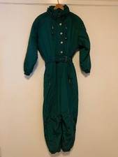 Vintage Kaelin Full Ski Suit Turquoise Teal Ski Snowboard Snowmobile Suit SZ 8