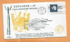 EXPLORER 49 RADIO ASTRONOMY EXPLORER JUN 10,1973  CAPE  + ORBIT SPACE COVER