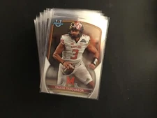 2022 BOWMAN CHROME U UNIVERSITY Football Base Singles You Choose ONE Card 1-100