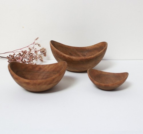 3 Coupelles vintage en bois - Picture 4 of 5
