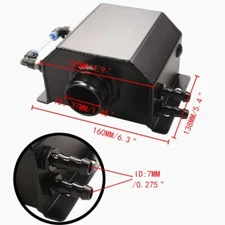 Car Conversion 1L 2L Square Breathable Jug Fuel Tank Exhaust Conversion