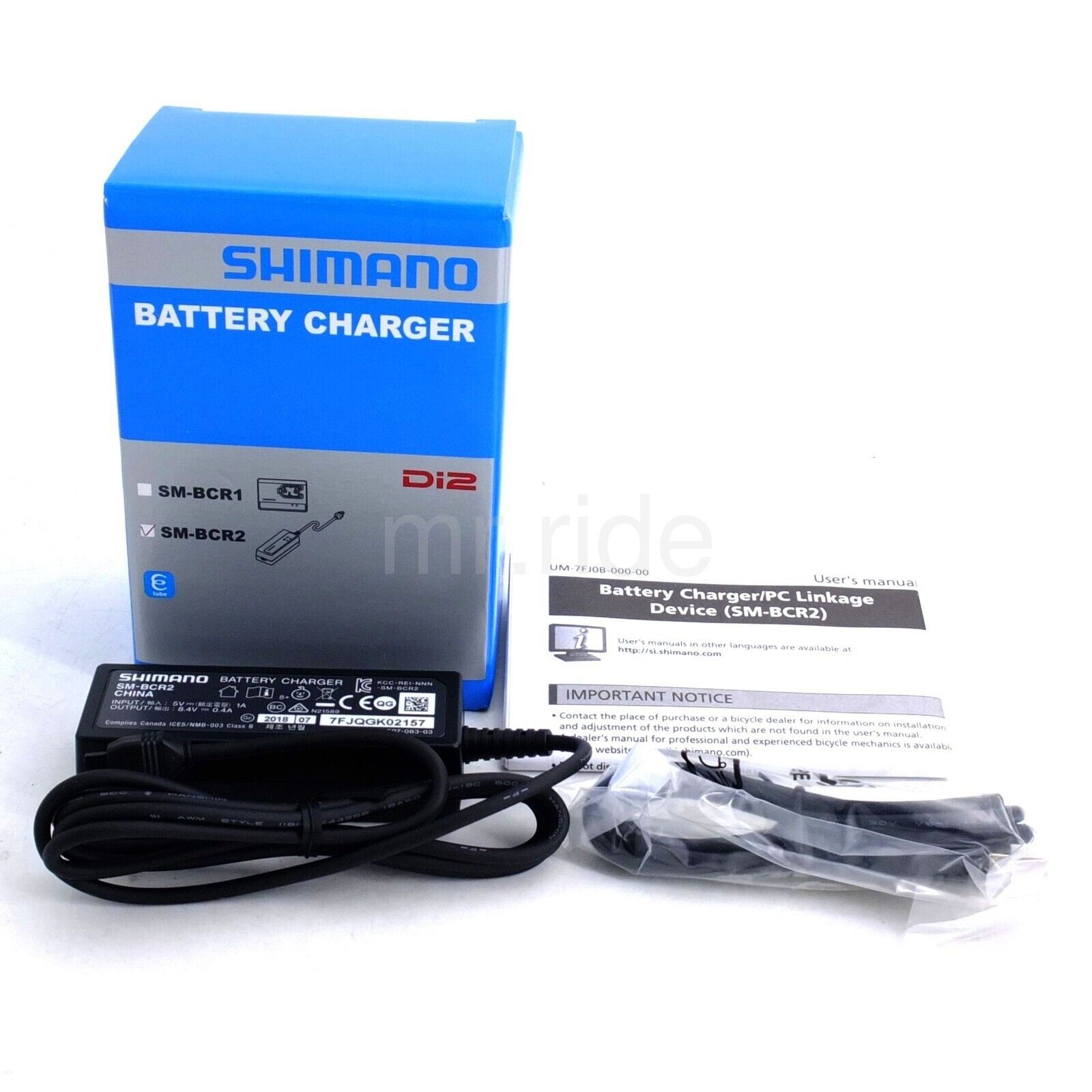 Shimano SM-BCR2 Di2 E-tube SM-BTR2 Internal Battery Charger PC Link for USB  Port