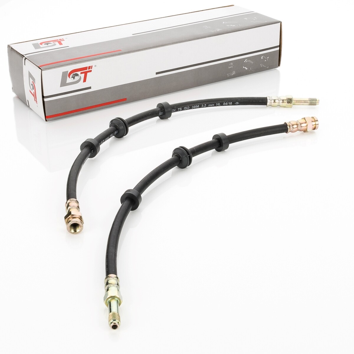 2x Brake Hose Brake Line for VW SHARAN 7M 1995-2001 Front Axle - 454 mm
