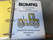 Bomag BW141 AD-2 and BW151 AD-2 and BW170AD Compactor Training Manual.