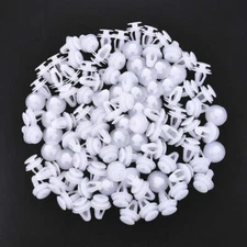 100 Plastic Car Trim Door Panel Retainer Clips Rivet Fastener For Honda Toyota