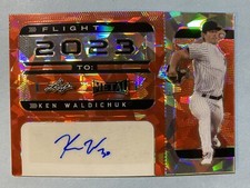 2022 Leaf Metal Ken Waldichuk Auto #2/2 Orange Crystal Flight 2023 Nationals🔥🔥